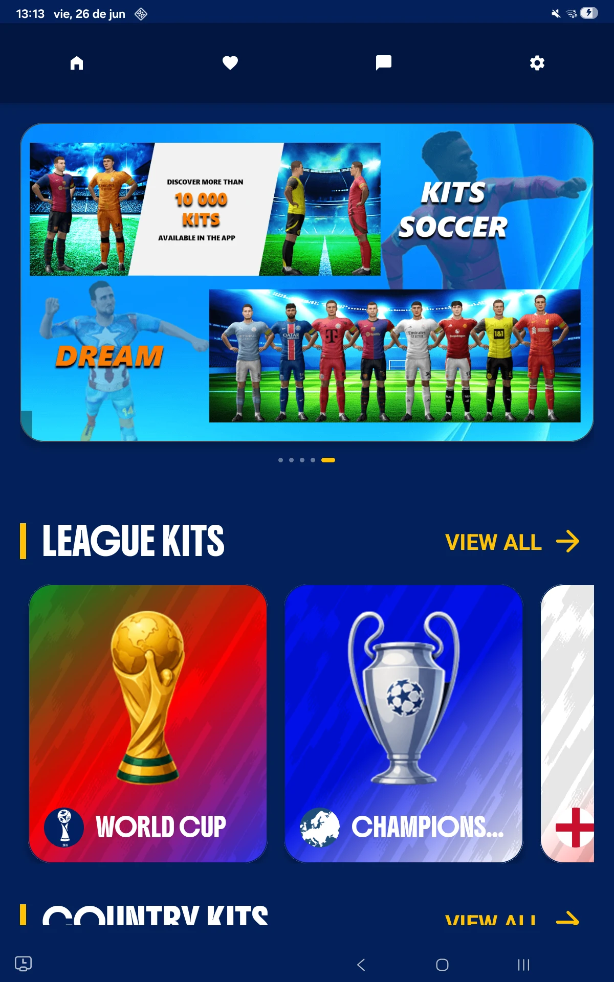 DREAM KITS SOCCER 26 screenshot